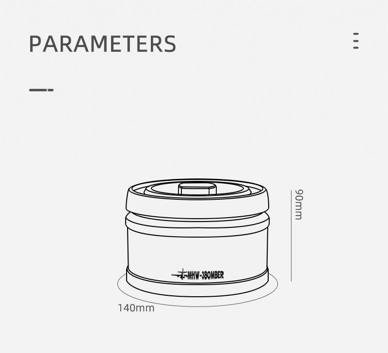 MHW-3Bomber Canister de Vacío 750ml - imagen 3